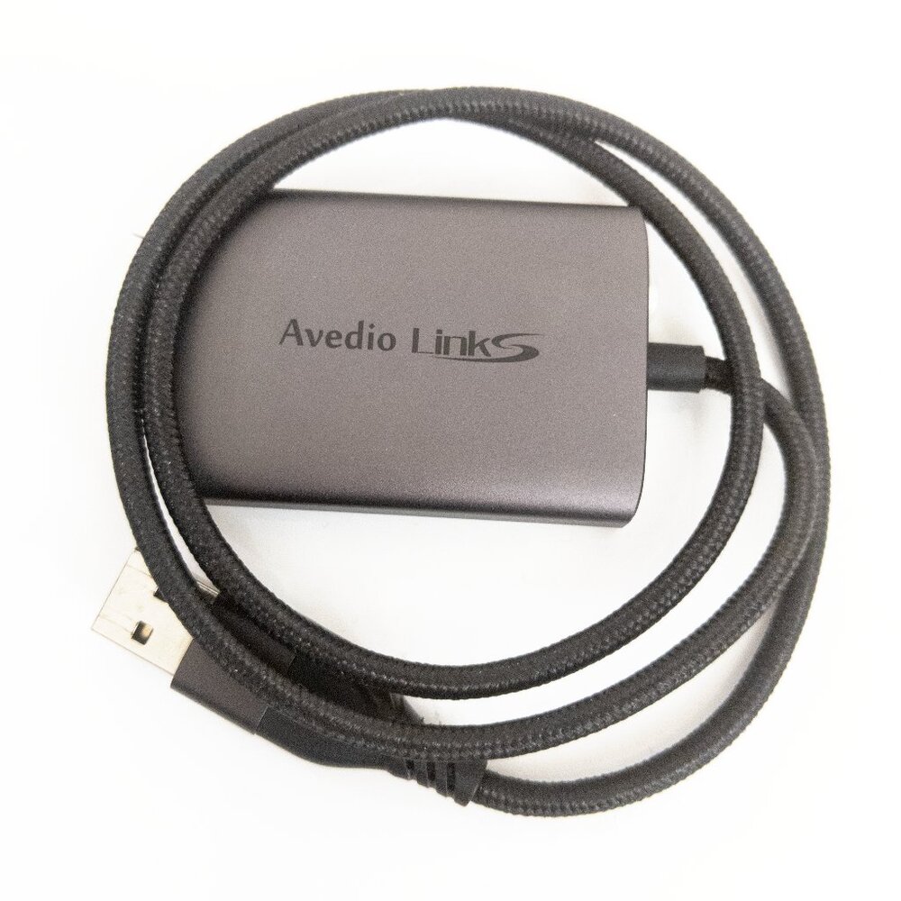 Avedio LinkS HDMI Splitter USB C/USB A to Dual HDMI Adapter w/ 2 ft Nylon Cable